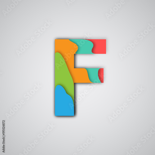 Free Download Colorful papercut layered character, vector. - GFXLoad