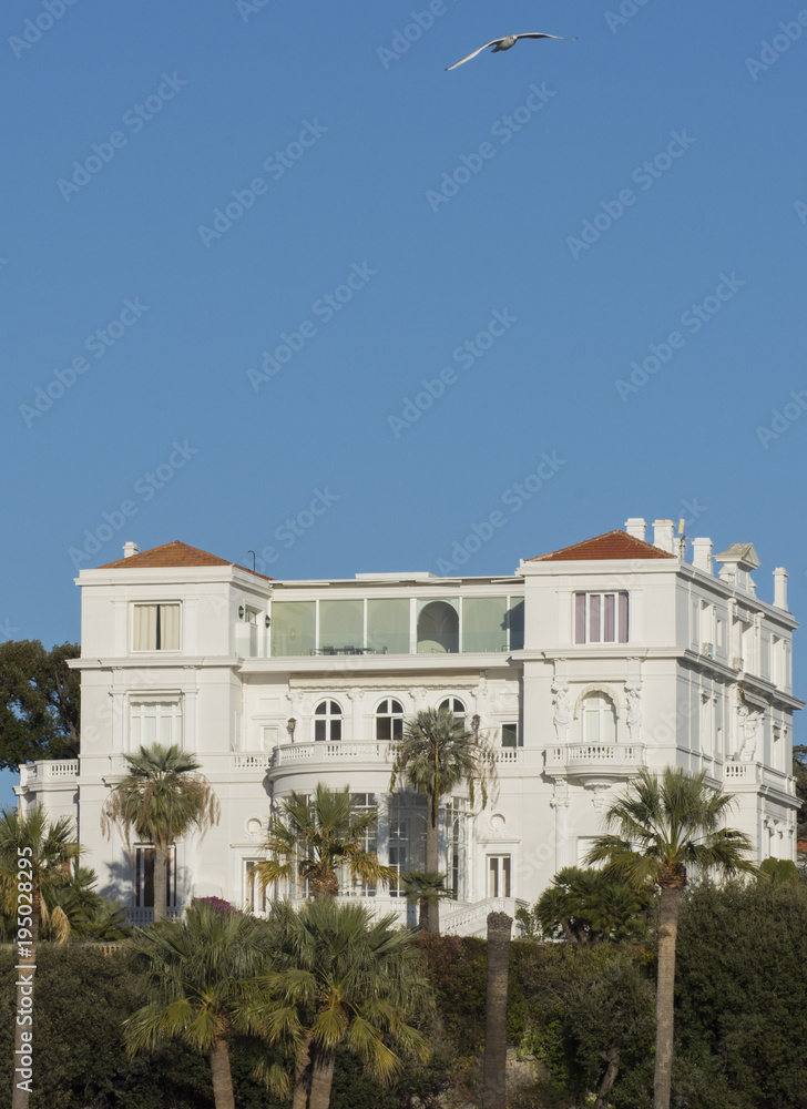 Chateau de Juan les Pins known as Castle of the Crouton), Built in 1860  ,Antibes Stock Photo | Adobe Stock