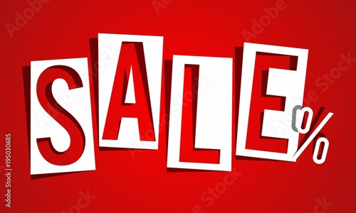 Creative Sale on background vector illustration