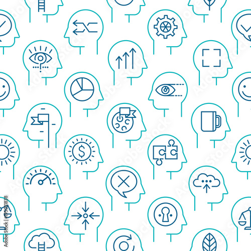 Mind Process Vector icon pattern 2