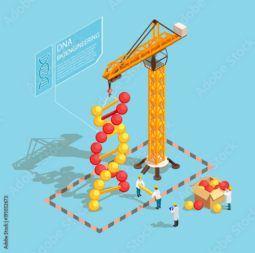 GMO Isometric Composition