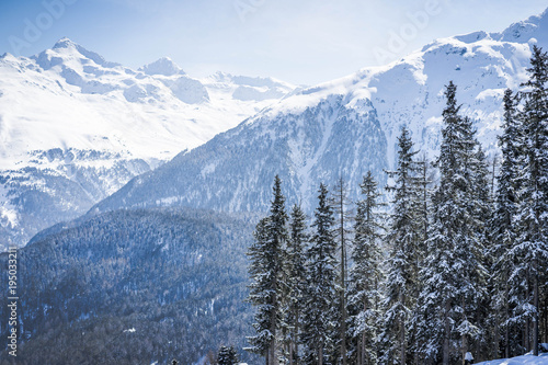 Winter in the beautiful town of Soelden, Austria