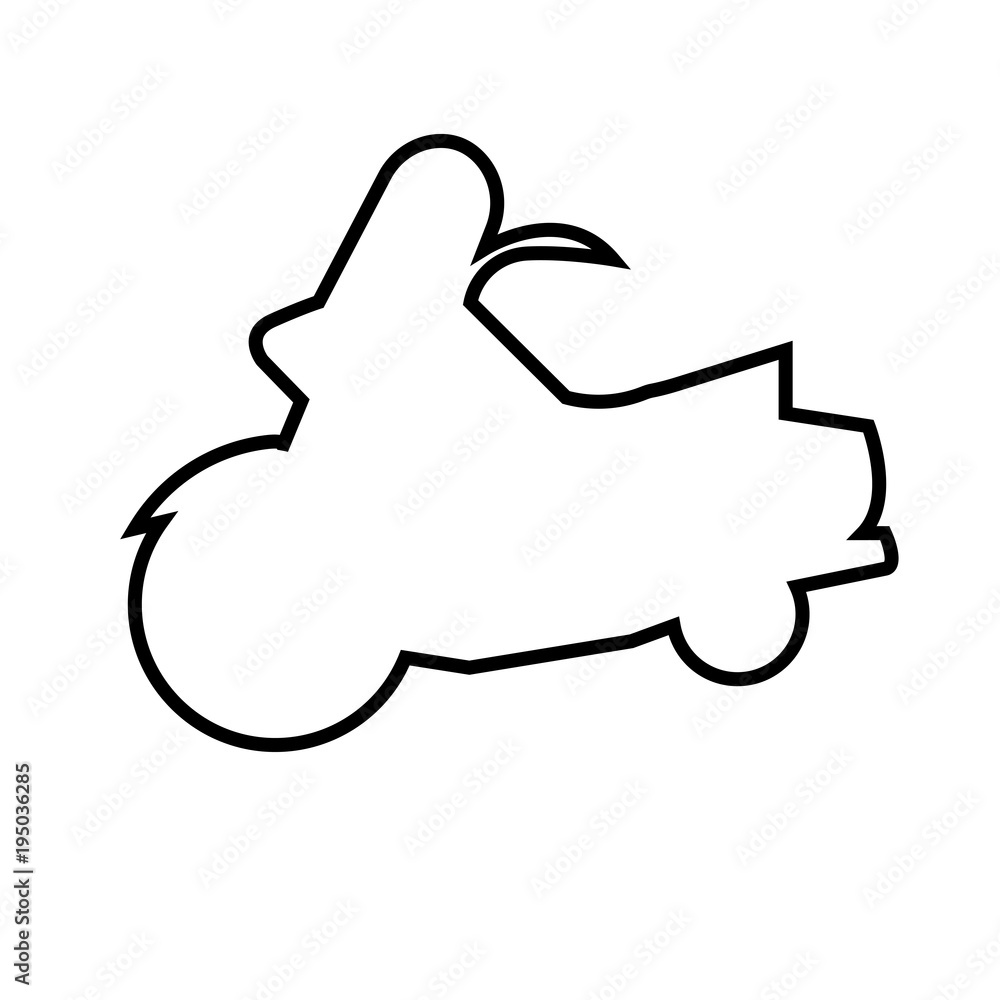 harley silhouette outline on white background harley silhouette outline on white background
