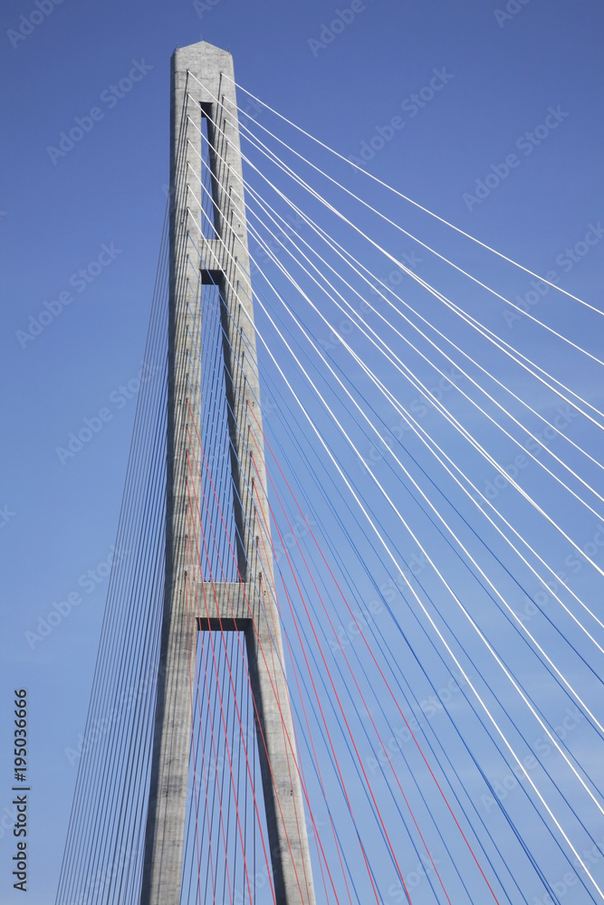 Russian bridge in Vladivostok. Russia