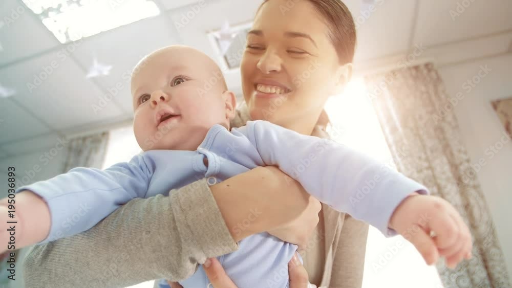 Happy mother with a baby Happy mother with a baby