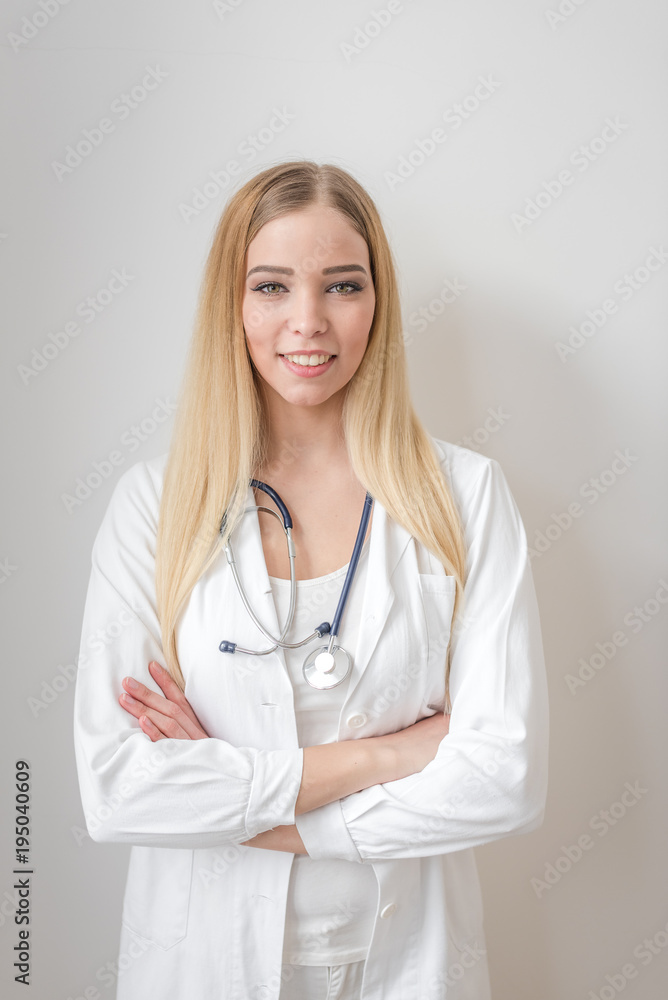 woman doctor isolated on white woman doctor isolated on white