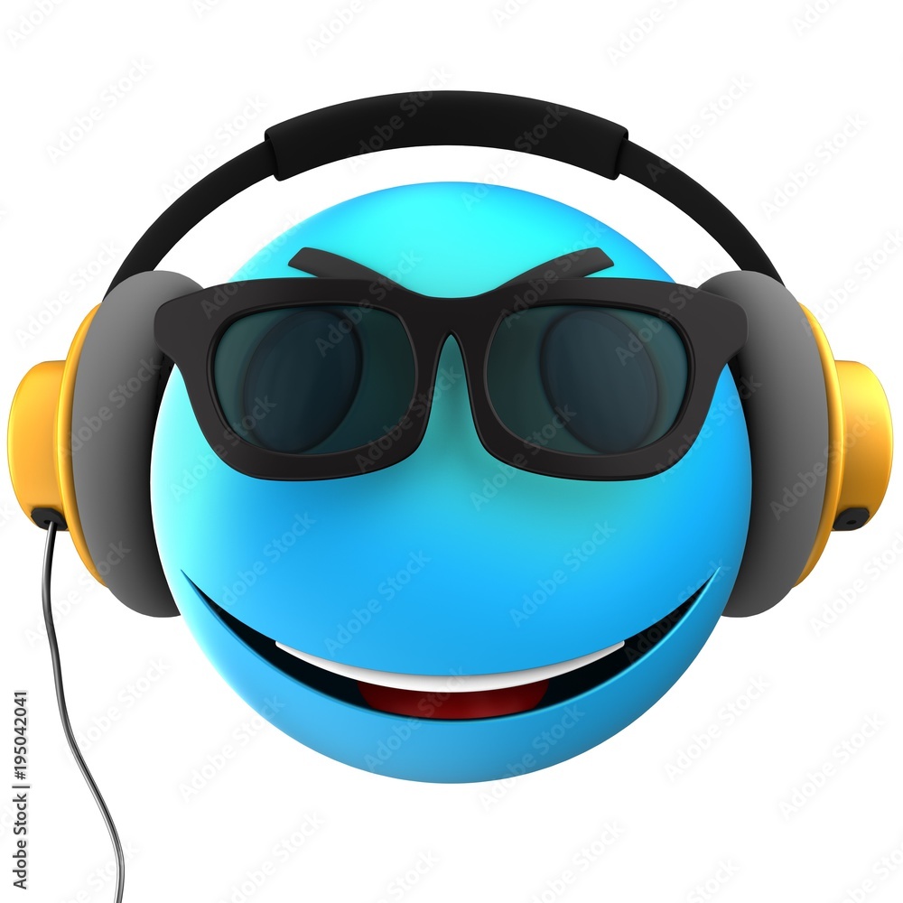 3d blue emoticon smile 3d blue emoticon smile