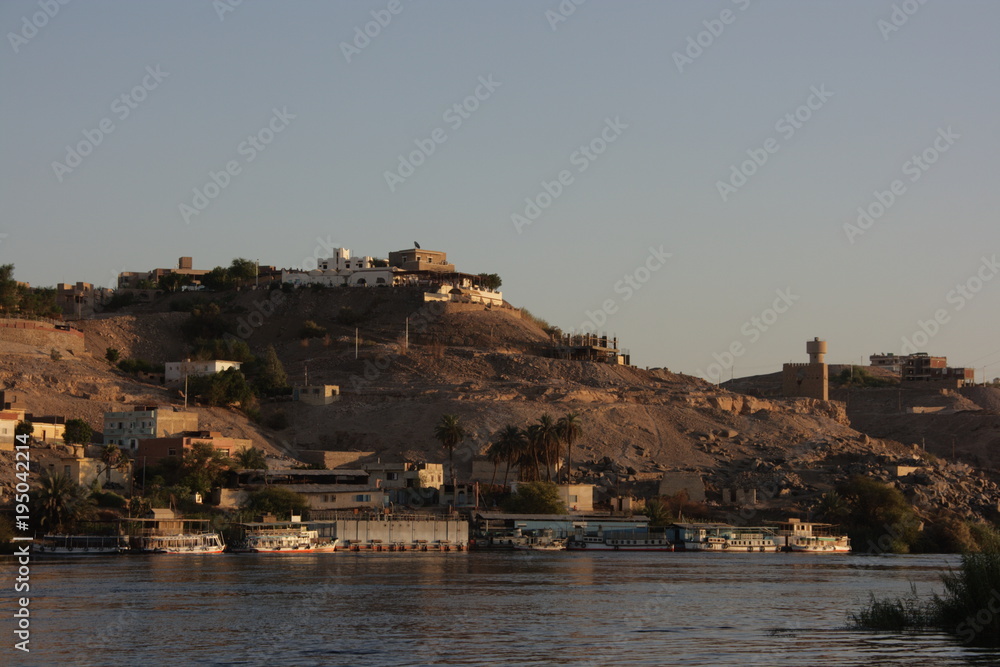 egypt nile river sunset