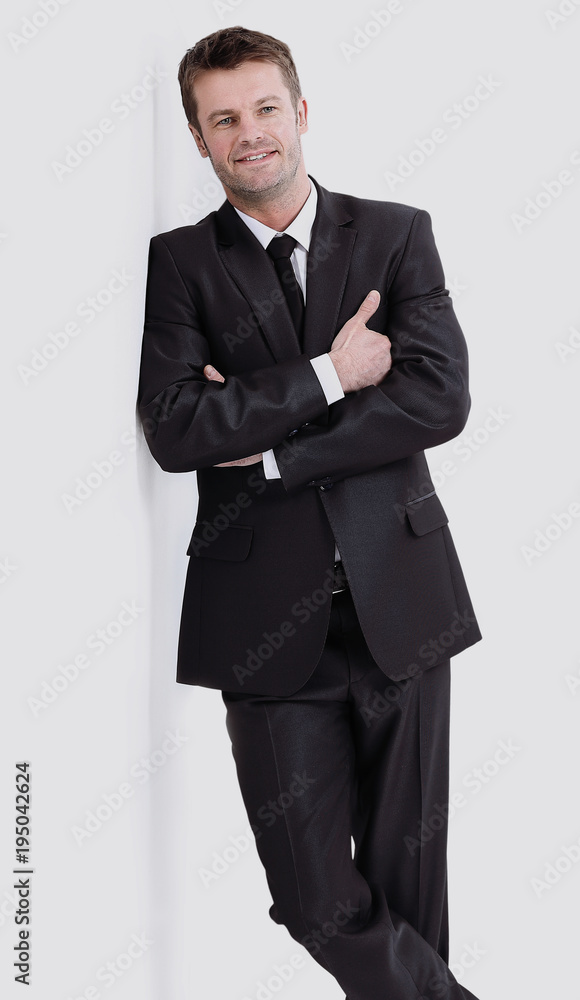 Portrait of happy business man posing with copy space Portrait of happy business man posing with copy space
