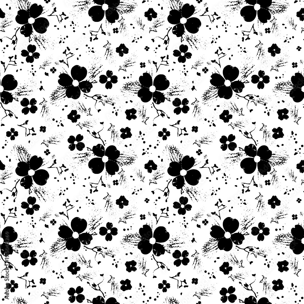 Seamless background sakura flowers Seamless background sakura flowers