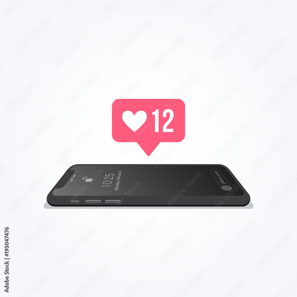 Phone Love Notification Icon Phone Love Notification Icon