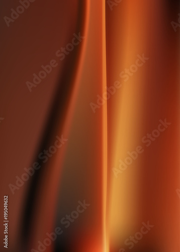 Abstract silken brown background with flowing lines