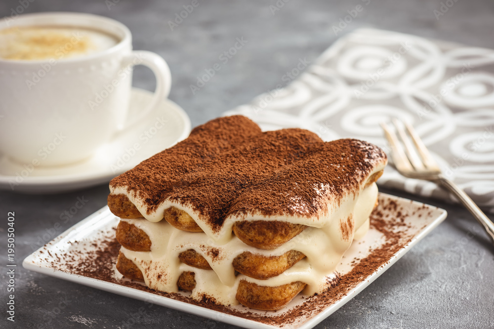 Homemade tiramisu cake, italian dessert. Homemade tiramisu cake, italian dessert.