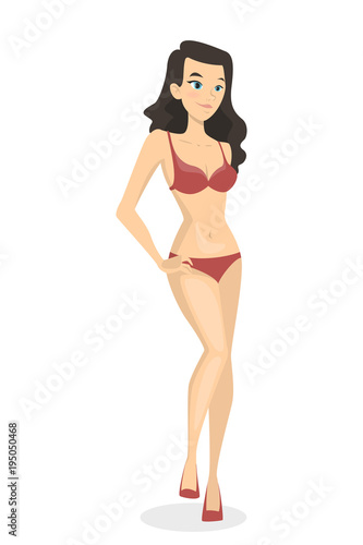 Woman in bikini.