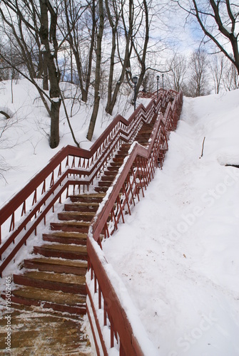 the steps in the Golosov ravine in Kolomenskoye photo