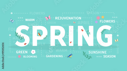 Spring concept illustration.