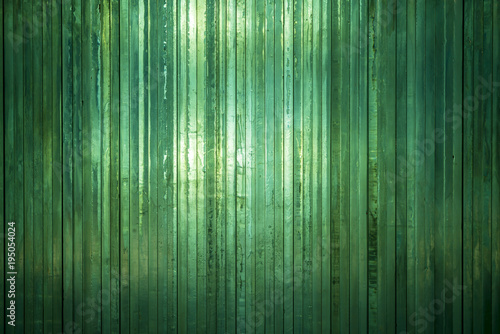 Thick green glass