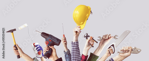 Quadro su tela Building tool repair equipments