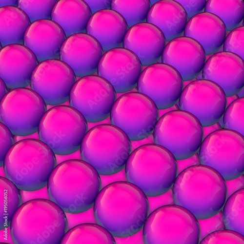 Fluent design 3d sphere gradient fashion color background. 3d render