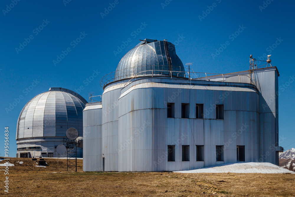 A special astrophysical observatory against the background blue sky 