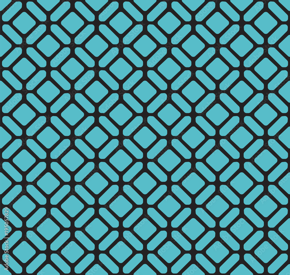 Fototapeta premium Decorative tiles Vector Seamless. Traditional style background. Abstract geometric texture.