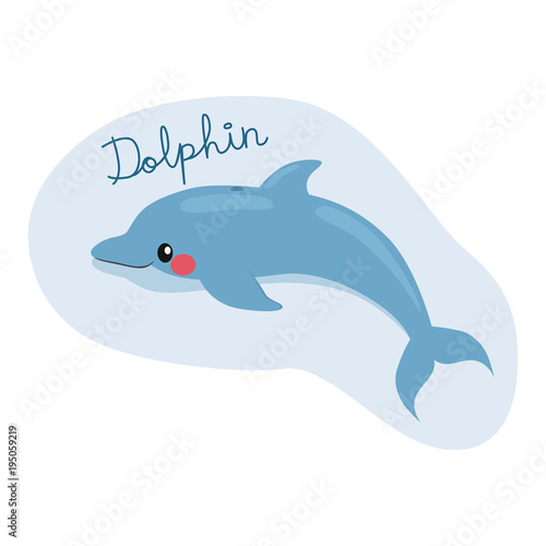 Cute dolphin illustration s...