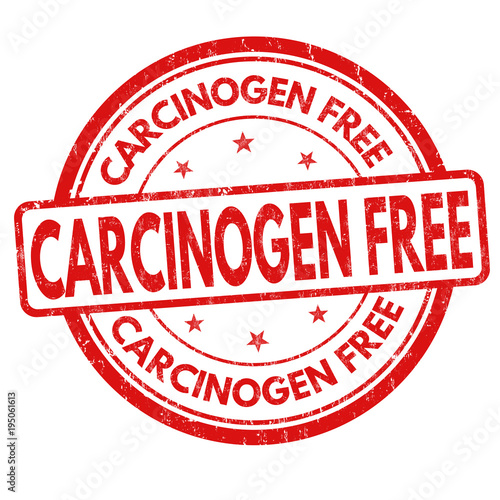 Carcinogen free grunge rubber stamp
