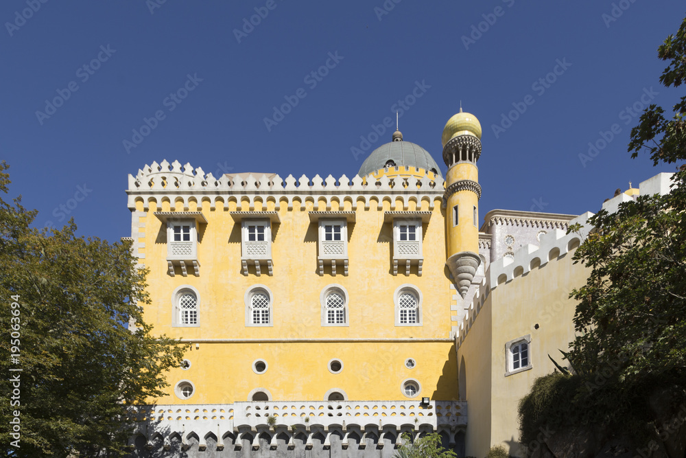 Palace gives grief in Sintra, partial view, Portugal, Europe
