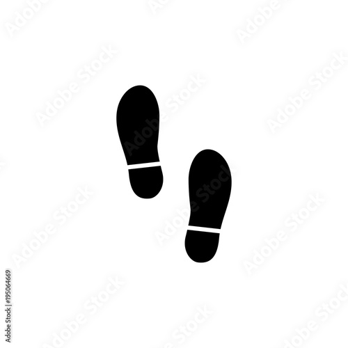 Shoes vector icon. Simple flat symbol on white background