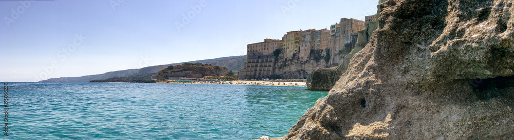 Tropea panoramic view of coastline, Calabria - Italy