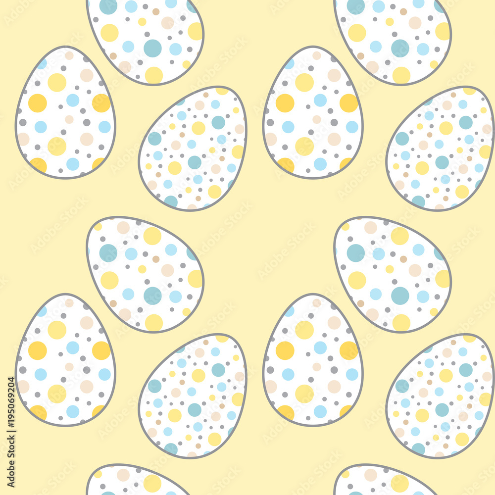 Easter eggs vector seamless pattern Easter eggs vector seamless pattern