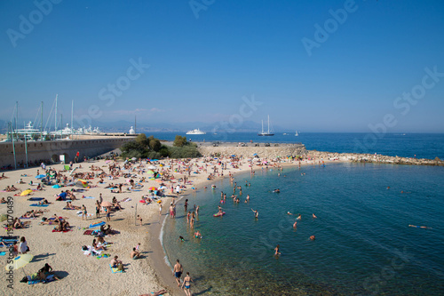 Mittelmeer Strand in Frankreich