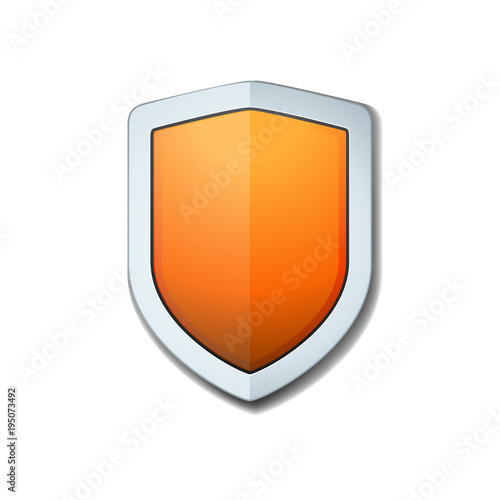 Free Download Orange Shield illustration - GFXLoad