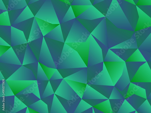 abstract green low polygon