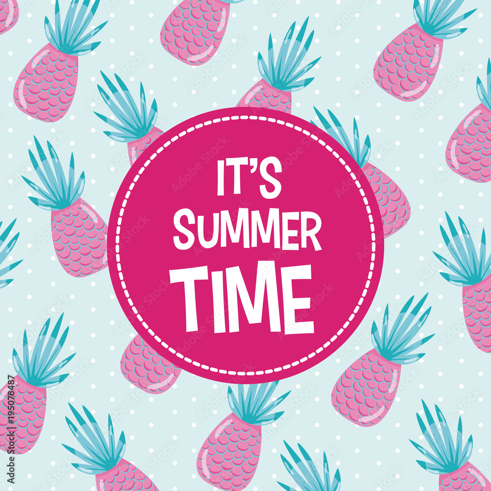 Fototapeta Its summer time card concept