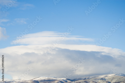 冬　山　雪　空　雲　素材 © KSSM tomo