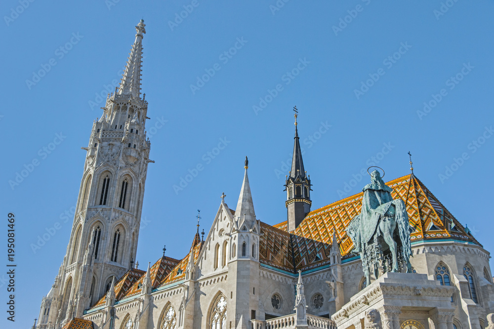 Fototapeta premium Exterior of Matthias Church in Budapest
