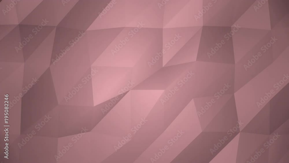 Low Poly Background, Pink. Beautiful mosaic digital mesh loop backdrop ...