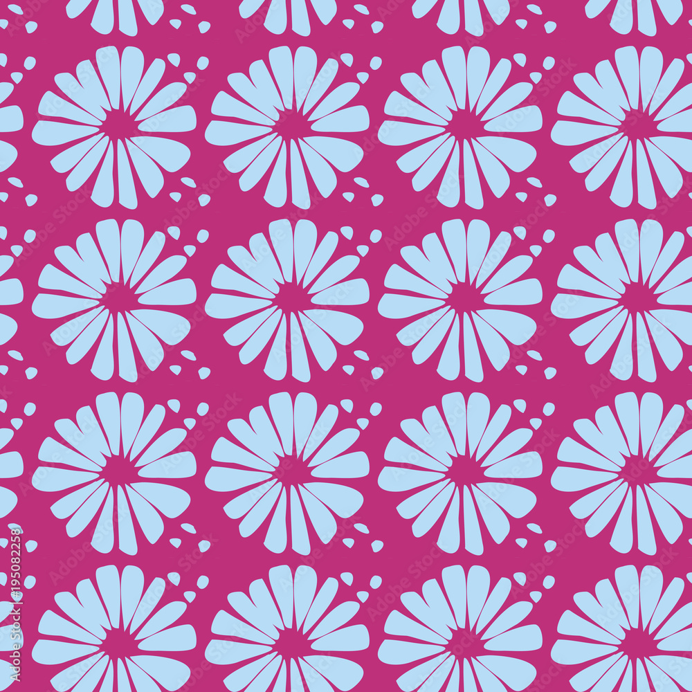 Blue and Pink Floral Pattern Blue and Pink Floral Pattern