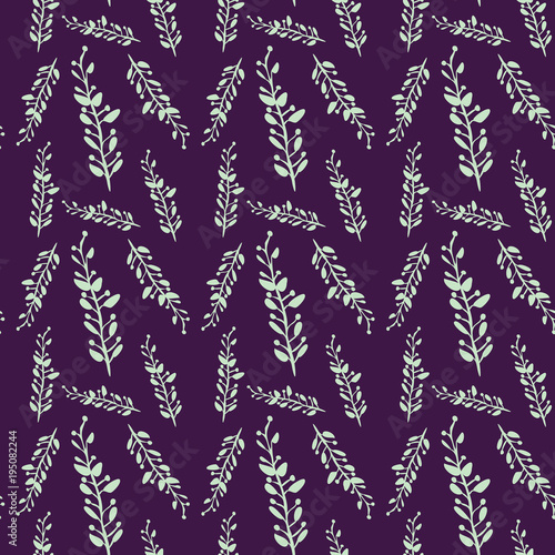 Green and Purple Vine Background