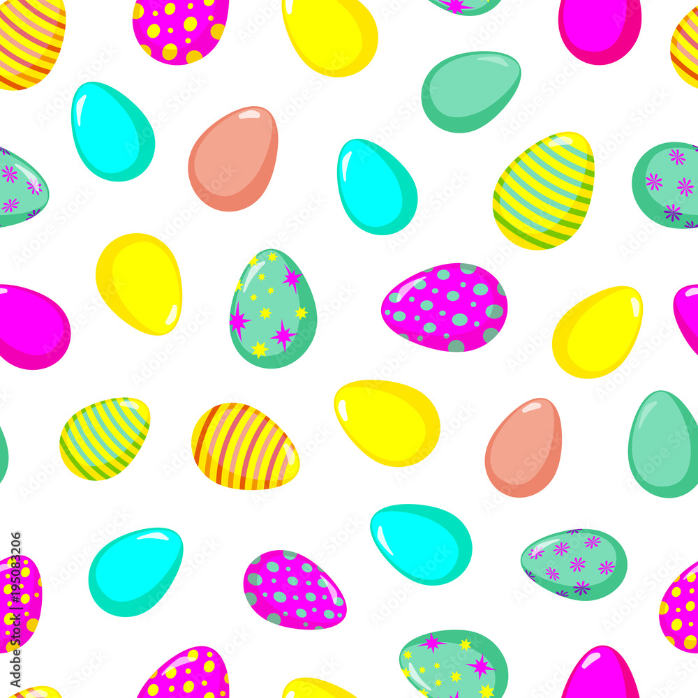Easter seamless pattern with eggs in vector. Easter seamless pattern with eggs in vector.