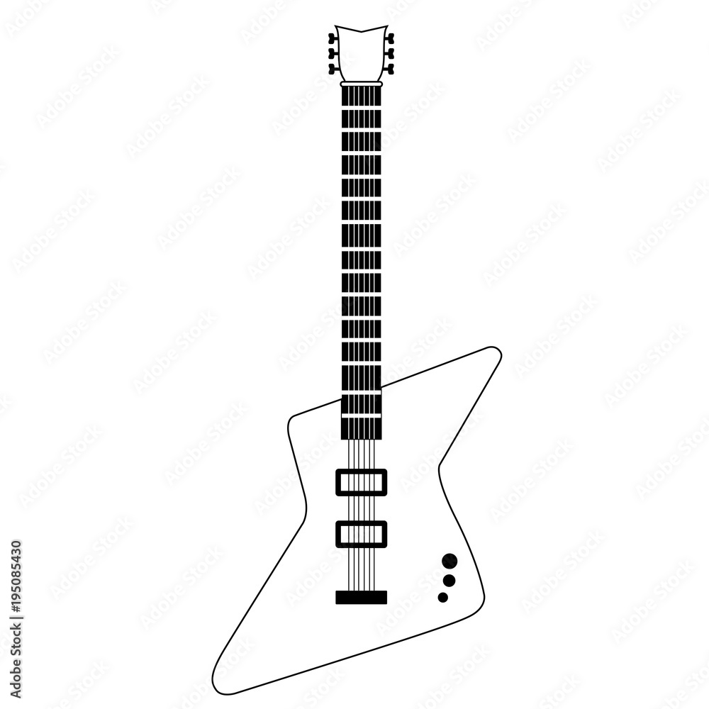 Isolated electric guitar icon. Musical instrument Isolated electric guitar icon. Musical instrument