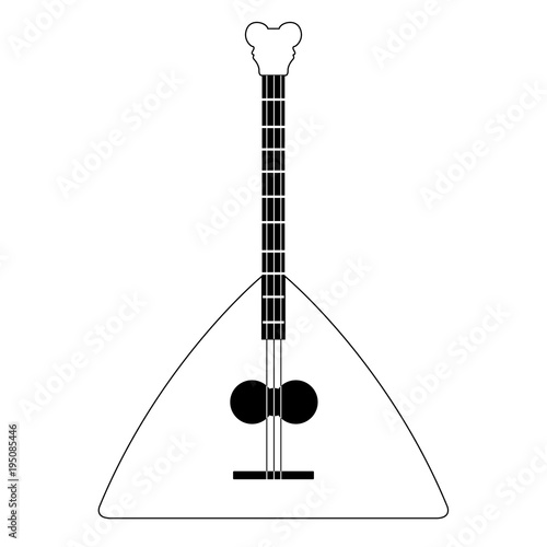 Isolated balalaika icon. Musical instrument