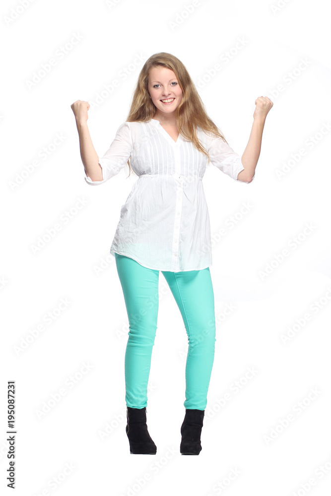 Caucasian young woman Caucasian young woman