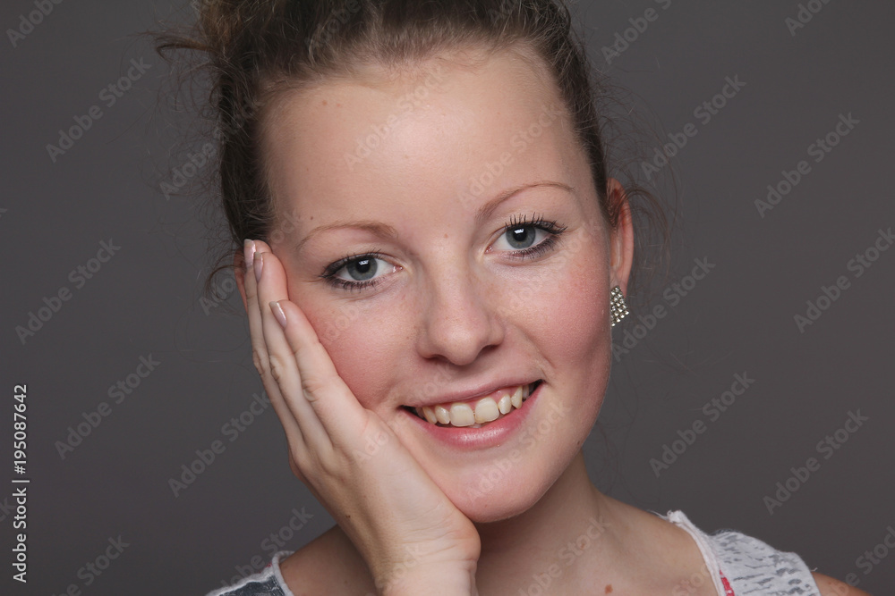 Caucasian young woman Caucasian young woman