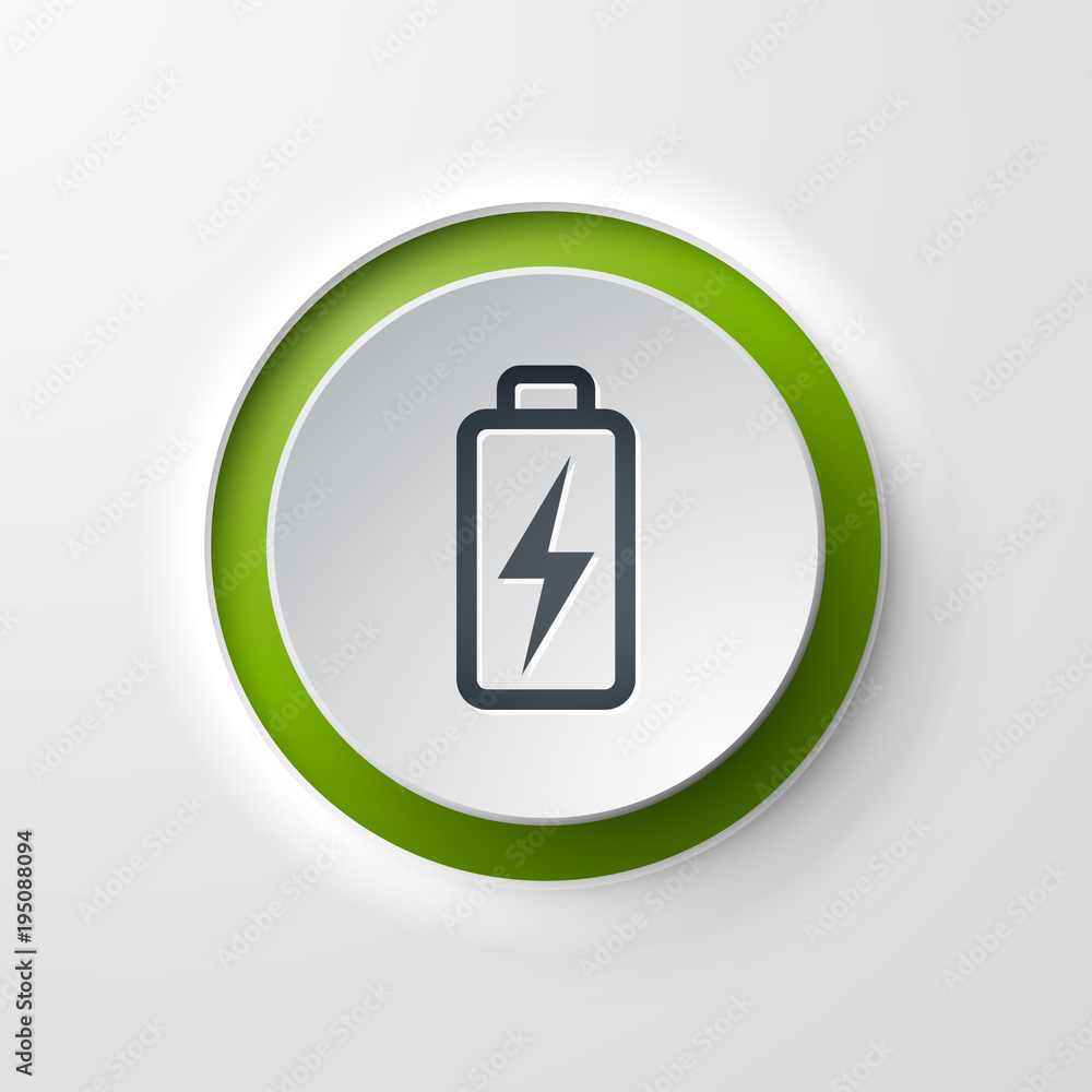 icône bouton Pile Energie icône bouton Pile Energie
