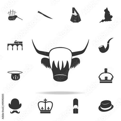 Red Yak icon. Detailed set of United Kingdom culture icons. Premium quality graphic design. One of the collection icons for websites, web design, mobile app
