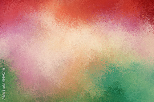 pretty grunge textured background in soft colors of pink gold orange blue green and burgundy pink © Arlenta Apostrophe