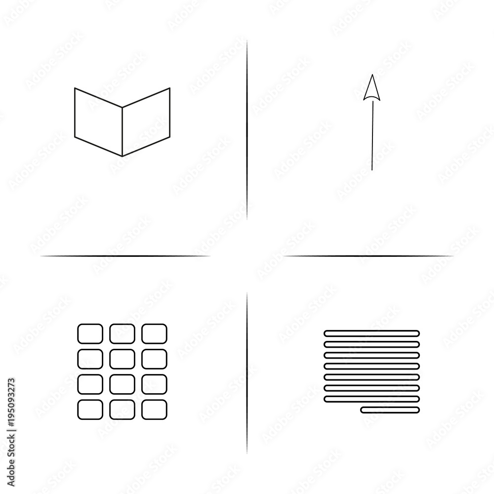 Web And Text simple linear icon set.Simple outline icons Web And Text simple linear icon set.Simple outline icons