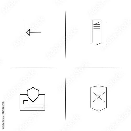 Web And Text simple linear icon set.Simple outline icons